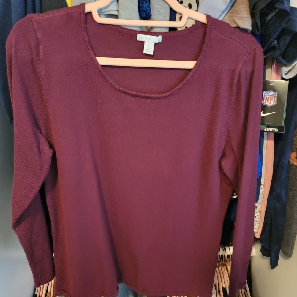 Burgundy Long Sleeve